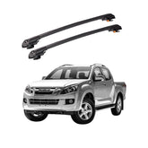 ISUZU D-MAX (RT50) 2012-2015 TRX1 Thunder Carrier Barres transversales pour galerie de toit de voiture, 2 barres